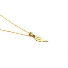 Real Gold Angel Wing Necklace 0196 CWP 1857