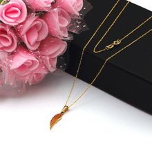 Real Gold Angel Wing Necklace 0196 CWP 1857