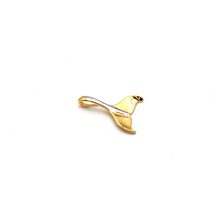 قلادة بتصميم ذيل سمكة بلونين من الذهب الحقيقي P 1104 1859
