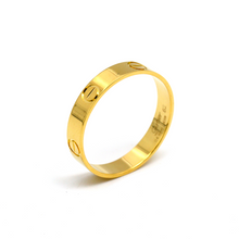 Real Gold GZCR Solid Plain Ring 4 MM 0211 (SIZE 8) R2163