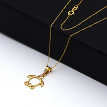 Real Gold Turtle Necklace GL1646 CWP 1702