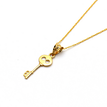 Real Gold Key Necklace GL2305 CWP 1704