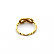 خاتم إنفينيتي سادة من الذهب الحقيقي 6242 (مقاس 8) R1720