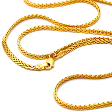 Real Gold Flat Spiga Thick Chain 8943 (50 C.M) CH1105