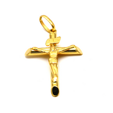 Real Gold Jesus 3D Men Cross Pendant 1399 P 1658 - 18K Gold Jewelry