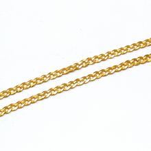 Real Gold Solid Figaro Men Chain Necklace 7908 (45 C.M) A CH1214