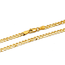 Real Gold Solid Figaro Men Chain Necklace 7908 (45 C.M) A CH1214