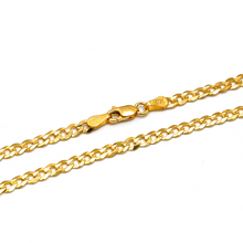 Real Gold Solid Figaro Men Chain Necklace 7908 (40 C.M) CH1216