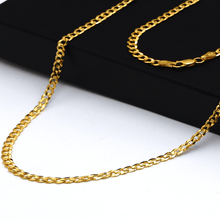 Real Gold Solid Figaro Men Chain Necklace 7908 (50 C.M) A CH1212