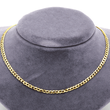Real Gold Solid Figaro Men Chain Necklace 7908 (50 C.M) A CH1212