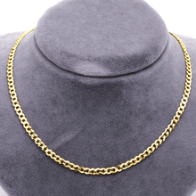 Real Gold Solid Figaro Men Chain Necklace 7908 (45 C.M) A CH1214