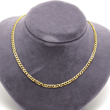 Real Gold Solid Figaro Men Chain Necklace 7908 (45 C.M) A CH1214