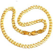 Real Gold Solid Figaro Men Chain Necklace 7908 (45 C.M) A CH1214
