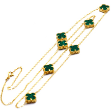 Real Gold 7 VC Green M Necklace (70 C.M) N1309