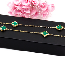 Real Gold 7 VC Green M Necklace (70 C.M) N1309
