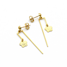 Real Gold Butterfly Dangler Sleeve Stud Earring Set 2105-11 E1707