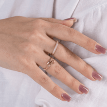 Real Gold Bridal Plain Stone Ring 0695 (SIZE 6) R2096