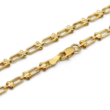 Real Gold GZTF Hardware Solid Chain Necklace 4566 (40 C.M) CH1218