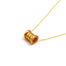 Real Gold GZBV Small Round Roller Necklace 0096-1KU A CWP 1866