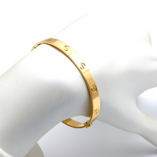 Real Gold GZCR Solid Screw Bangle BLZ 0209 (SIZE 18) B BA1421