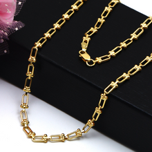Real Gold GZTF Hardware Solid Chain Necklace 4566 (45 C.M) CH1185