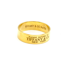 Real Gold GZTF Solid 6 M.M Ring 0254/1 (SIZE 7.5) R2158