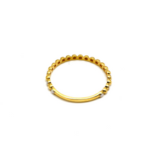 خاتم فقاعي عادي بلونين من الذهب الحقيقي (مقاس 5) 0415 R2170