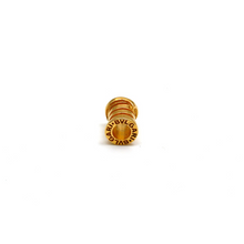 قلادة دائرية صغيرة صلبة من الذهب الحقيقي 0096-1 KU B P 1867 GZBV 