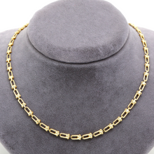 Real Gold GZTF Hardware Solid Chain Necklace 4566 (50 C.M) CH1219