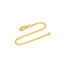 Real Gold Chain Extension With Lobestor Lock 7957 (10 C.M) CH1182
