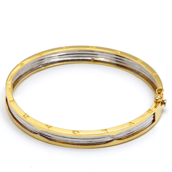 Real Gold GZBV 2 Color Bangle BLZ 0223 (SIZE 20) A BA1353