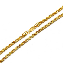 Real Gold Solid Thick Rope Chain Anklet 4 MM 2603 (28 C.M) A1325