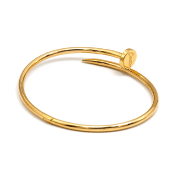 Real Gold GZCR Nail Lock Bangle BLZ 0203 (Size 22) A BA1422