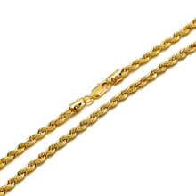 Real Gold Solid Thick Rope Chain Men Bracelet 4 MM 2603 (25 C.M) BR1559