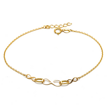 Real Gold Infinity Adjustable Size Bracelet 6122/VI BR1535