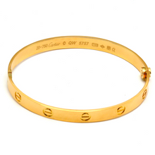Real Gold GZCR Solid Screw Bangle BLZ 0209 (SIZE 18) B BA1421