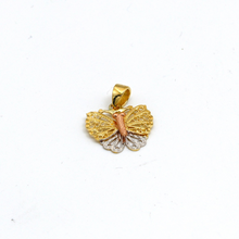 Real Gold 3 Color Butterfly Pendant 0404/TC P 1874