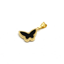 Real Gold GZVC Butterfly Black Pearl Pendant 0115-1KU P 1865