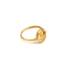 خاتم دائري عادي من الذهب الحقيقي (مقاس 7.5) R2242 GZCH 0074-7YZ
