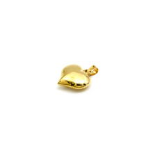 قلادة قلب سادة ثلاثية الأبعاد من الذهب الحقيقي 0428/M P 1862