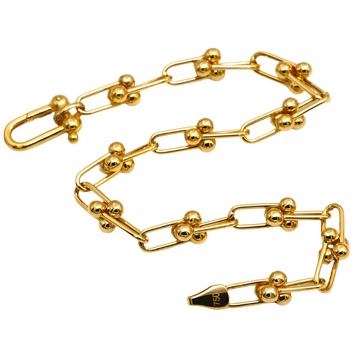 Real Gold GZTF Solid Chain Bracelet 0117 (19.5 C.M) BR1540