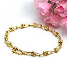 Real Gold GZTF Solid Chain Bracelet 0117 (19.5 C.M) BR1540