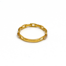 Real Gold 2 Color Cable Twisted Unisex Ring 1090 (SIZE 10) R2269