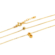 Real Gold Layer Ball Infinity Necklace 0490/2 N1333