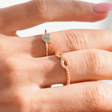 Real Gold Infinity Bubble Ring 0126 (Size 5) R1780