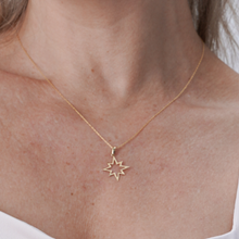 Real Gold Plain Star Necklace 0164 CWP 1793